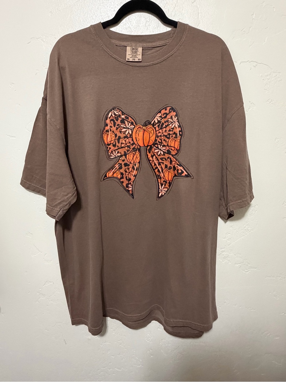 Comfort Colors Fall Coquette Bow Shirt - 3X
